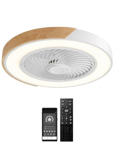 Ventilador de Techo con Luz, Mando a Distancia y APP, Modo Verano/Invierno