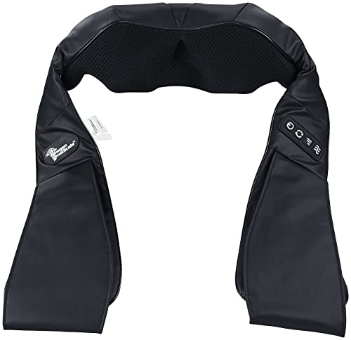 newgen medicals Massage Nacken: Akku-Massagegerät für Schultern & Nacken, IR-Tiefenwärme, 24 Watt (Shiatsu Massage, Massagegerät Rücken, Stuhl)