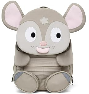 Affenzahn Unisex Kinder Großer Freund Kindergartenrucksäcke, Tonie Maus - Grau, 20 X 31 X 12 Cm EU