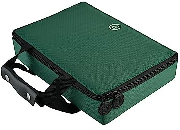 ONE80 Dart Master Dart Box Dart Case Dartbox Dartkoffer Moderne Farben ausreichend Platz für 6 Darts und viel Zubehör (Dunkelgrün)