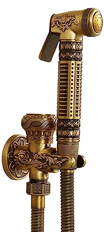 Douchette Toilette Wc Portable,Or,Douchette Toilette Wc,Pistolet De Pulvérisation De Chasse D'eau,Chasse D'eau Multifonctionnelle Pour Compagnon De Toilette En Cuivre,A D'or