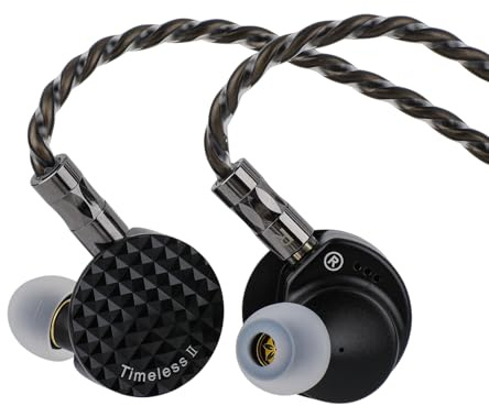 Linsoul 7Hz Timeless II in Ear Monitor, Upgraded 14.5mm Planar Magnetic Driver IEM, Wired Earbuds, with Tunable Nozzle and 7N OCC IEM Cable for Musician Audiophile