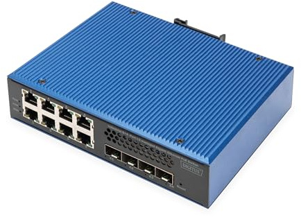 Digitus Industrial 8 + 4 10g Uplink Port L3 Managed Gigabit Ethernet Poe Switch. SwitcH-Typ: Managed, SwitcH-Ebene: L2/l3. Basic Switching RJ-45 Ethe