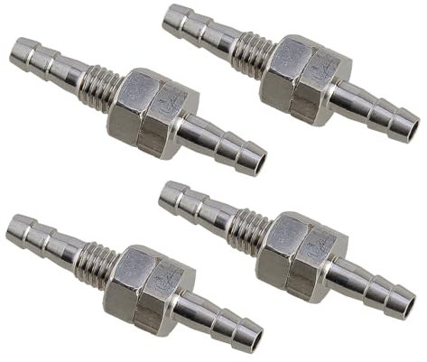 ciciTree 4Stück 1/8 in 4mm gerade Schottverschraubung Schlauch Barb Schlauchverbinder Adaptern