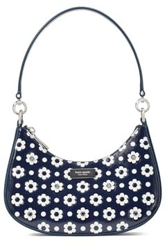 Kate Spade New York Unisex Sam Icon Daisy Dot Appliqued Saffiano Leather Small Convertible Crossbody Parisian Navy Multi One Size