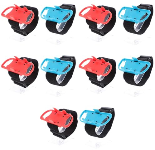 HOMSFOU 10pièces Sangle De Poignet Élastique Pour Switch Manette Jeu Bandes De Poignet Ajustables Pour Jeux Somatosensoriels Accessoire Compatibles Avec