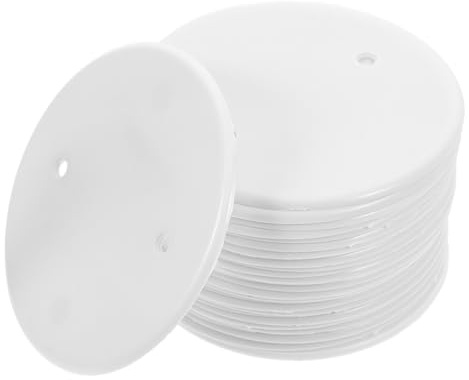 Cabilock Lot de 25 Cache-Prises Octogonaux 4.13 Pouces Plaques De Recouvrement pour Organisation De Câbles Protection des Fils pour Maison Bureau Garage