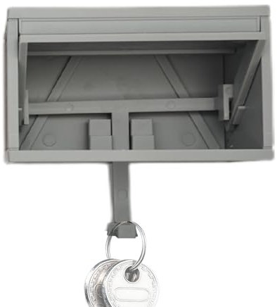 Générique Porte Clé De Garage Voiture 3D avec Porte Ouvrable, Porte Clef Mural, Support Accroche Clef Drole Decoration Murale pour Entrée (sans Voiture)