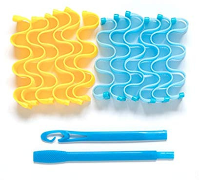 Bigoudis Cheveux,Bigoudis 12pcs 18pcs 30cm 45cm Magic Hair Rouleau bigoudis en spirale souple Curls magique Curle Bigoudi DIY cheveux Styling Outils Curl(Egg roll 25cm)