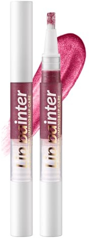 Glitzer Lipgloss Glänzend, 3D Hydra Flüssiger Lippenstift mit Diamond Funkeln, Langanhaltend Rosa Liquid Lipstick mit Intensiver Glanz, Hochpigmentierter Shimmer Lip Gloss, Juicy Shiny Lippen Make Up