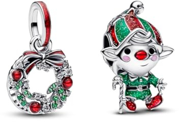 TCZNAF Red Hat Weihnachtsbaum Weihnachtsmann Armbände Bead Compatible für Der Große Teil Europas Armband Schmuck für Damen