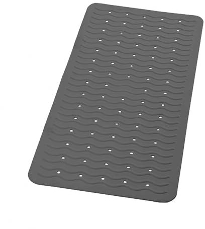 Badewannenmatte Wanneneinlage rutschfest - 80 x 38cm, BPA-frei - Badewannen Sicherheitseinlage - Made in Germany (Dunkel Grau)
