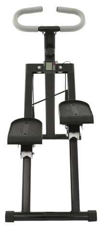 Stair Stepper mit Verstellbare Lenker, Stairmaster für Zuhause, Stair Stepper für Home Gym, Muskelaufbau und Ausdauertraining,für Wohnungen, Fitnessstudios, Büros usw. verwendet Werden (Schwarz)