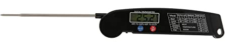 Haofy Termómetro Digital para Carne para Barbacoa, Lectura Instantánea, Sonda Dual, Recargable con Calibración para Cocinar a la Parrilla, Termómetro de Cocina Impermeable, Diseño Compacto y (BLACK)