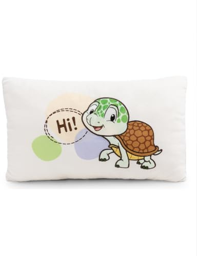 NICI Kissen Schildkröte 43x25cm - beige - 63077 | Flauschiges Kuscheltierkissen für Kinder und Erwachsene, Plüschkissen ideal für Zuhause, Kindergarten oder unterwegs
