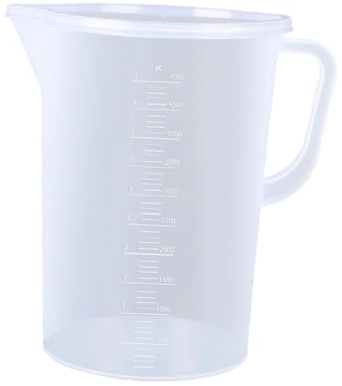 Gcljlmy Misurino, utensile da cucina, resistente al calore, maneggevole con coperchio, ideale per misurare liquidi come latte, succhi di frutta, olio e cottura (5000 ml)