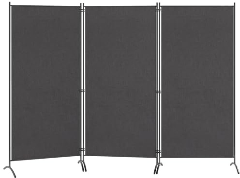 GIANTEX Raumteiler Trennwand Sichtschutz 3 teilig 260x183 cm Raumtrenner Paravent klappbar Spanische Wand freistehend mit Breiten Füßen Stellwand faltbar aus Stoff Blickdicht Privatschutz