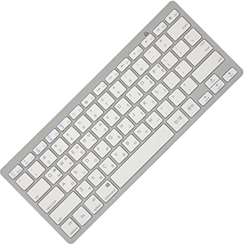 Tragbare Drahtlose Bluetooth-Tastatur, Kompakttastatur mit 78 Tasten, für, Mac, Android, Arabische/spanische/französische/koreanische/russische/thailändische