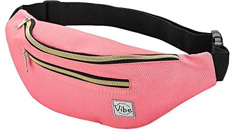 Vibe Bauchtasche Gürteltasche für Damen, Herren & Kinder - Fanny Pack Tasche, Hüfttasche, Handytasche für Festival, Party, Rave, Sport, Outdoor, Fitness, Fahrrad, Joggen