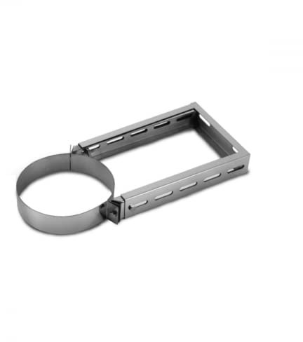 Edelstahlschornstein 200-400 mm verstellbarer Wandhalter I Zubehör für Kamin und Ofen I ø 200 mm I Befestigung Schornstein I Schornsteinstabilisierung I Für ein ø 150 mm Rohr I Oskar