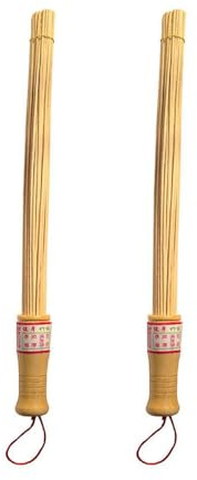 KWJNH Bamboo Massage Stick for Back,1/2PCS Massage Bamboo Sauna Stick,Wood Therapy Massage Body Tool, Hammer Tapotement Sticks,Body Relaxation Tools, Anti-Cellulite Brooms,Sauna Accessories