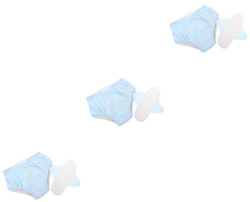 FOMIYES 3 Piezas Ropa Interior De Incontinencia De Ancianos Pañal Bragas Calzoncillos Para Adultos Pantalón Urinario Reutilizable Pantalón Urinario a Prueba De Fugas Algodón