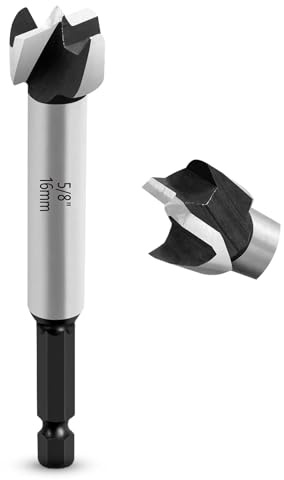 NICAVKIT Punta Forstner 16mm per Legno, Fresa per Lavorazione del Legno, Strumento per Cerniera