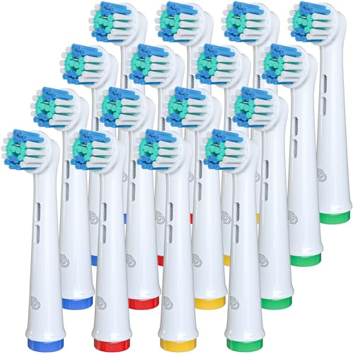 DentaDrift Compatibles con Recambios Cepillos Oral B, 16-Pack Compatibles con Cabezales Oral B - Defensa Avanzada contra la Placa