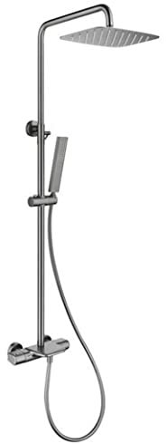 Set di rubinetti per doccia in ottone con soffione doccia a pioggia e doccetta a parete miscelatore per doccia Set deviatore per esperienza di bagno