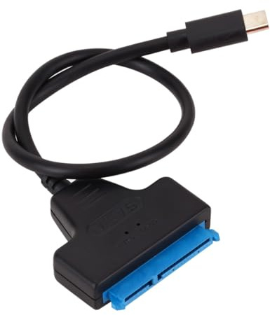 VoKs USB-C zu SATA Adapter Kabel, 2,5 Zoll HDD/SSD Festplatten Konverter, USB 3.1 mit UASP Unterstützung, Kompatibel mit Laptop/Desktop/Telefon