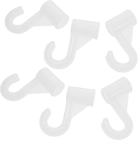 MUELODSIC 6pièces Crochets Pour Tringle De Placard Supports Montage Facile Pour Armoires De Chambre Empêchant Vêtements De Tomber
