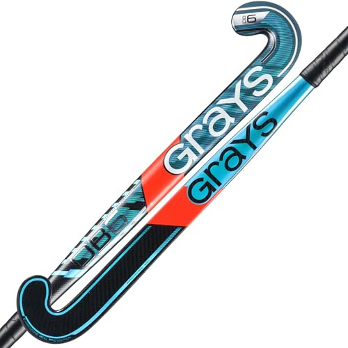 GRAYS Stick Hockey DB6 Dinabow Negro/Azul Palo Hockey Hierba