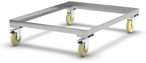 FRANKEL kaiserkraft | Plateau Roulant en INOX | Force 150 kg | L x l 810 x 610 mm