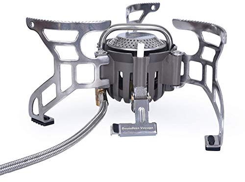 Boundless Voyage High Power Portable Lightweight Stove Camping Gas Stove Fishing Stove for Outdoor Camping Hiking Cooking