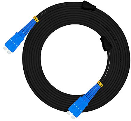 Jeirdus Optisk patchkabel, SC till SC, 150 m, duplex, 9/125 SMF, fiberoptisk kabel, jumper, singlemode, SC-SC