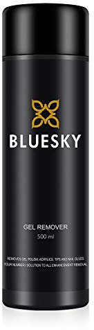 Bluesky Acetone Gel Nail Polish Remover 500 ml With Safflower Oil To Nourish Nails, Soak Off Gel Polish in Minutes