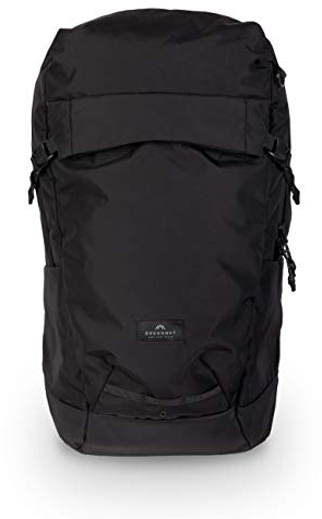 Doughnut ASTIR Large Rucksack Unisex 28L mit Abteil für Sportschuhe & -Kleidung I Leichter Sportrucksack mit Laptopfach I Tagesrucksack funktionell & Handmade I Wasserfester Daypack Black/Schwarz