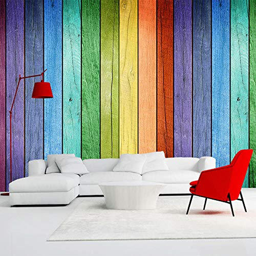 Bunte Regenbogen-Farbtafel Modernes Kreatives Innenfoto-Tapeten Benutzerdefinierte 3D-Wandbilder Jeder Größe Home Decor-Tapeten,250(W)*175(H)Cm