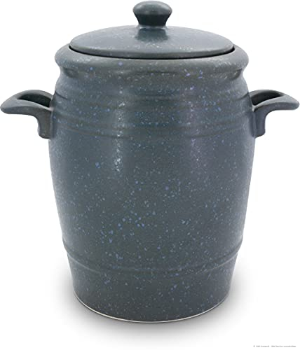 Bunzlauer Keramik - Pentola multiuso in ceramica, 4,2 l, decorazione ZIELON