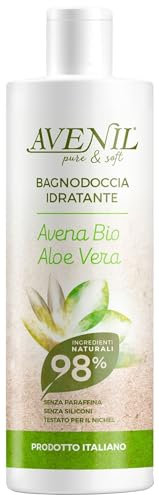 Avenil Bagnodoccia Idratante con Avena Bio e Aloe Vera, 400 ml