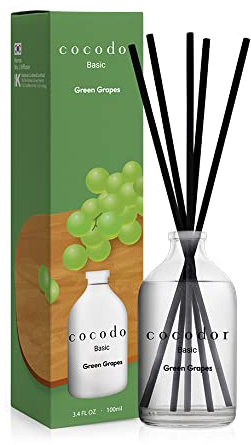 COCODOR Basic Reed Diffuser/Grüne Trauben(Green Grapes)/100ml/konservierten Das Schleierkraut, Raumduft, Duftöldiffusoren, Duftstäbchen, Wohnaccessoires & Deko, Aromatherapie