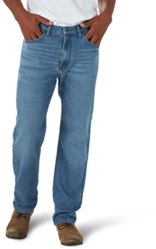 Wrangler Free to Stretch-jeans för män, normal passform, 42W / 32L