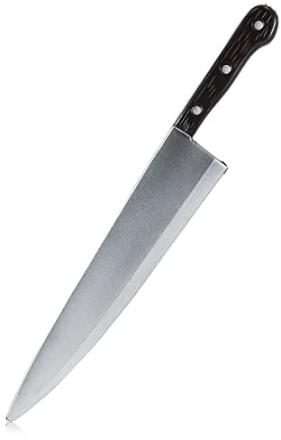 Skeleteen Kitchen Knife Costume Prop - Realistic Looking 12 Fake Toy Kitchen Utensil Knives Props for Accessories and Scene Setting Props for Home and Pretend Play