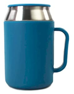 Tupperware to Go Isobecher 400 ml blau Hot & Go Thermo Behälter Becher