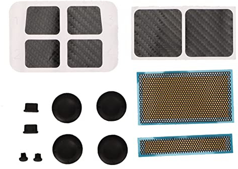 Vikye Spielkonsolen-Schutzset, Schutz für Steam Deck Aufkleber Staubschutz Staubschutz Joystick-Kappe Spielkonsole Hautschutz-Set für Steam Deck
