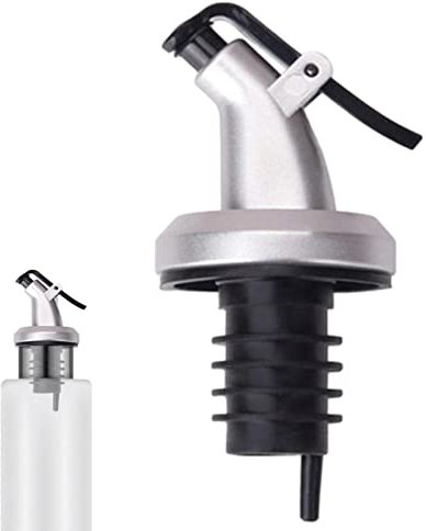 huiba Versatore per olio d'oliva – Dispenser per aceto a prova di fuoriuscite, tappo per olio di vino multiuso per ristorante, bar, pub e cucina, ugello riutilizzabile per cambio bottiglie