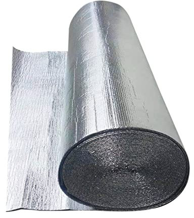 Réflecteur Radiateur Panneaux de réflecteur de radiateur d'isolation en feuille à bulles Feuille à bulles double couche, barrière thermique auto-adhésive, radiateur isolé réfléchissant la chaleur pou