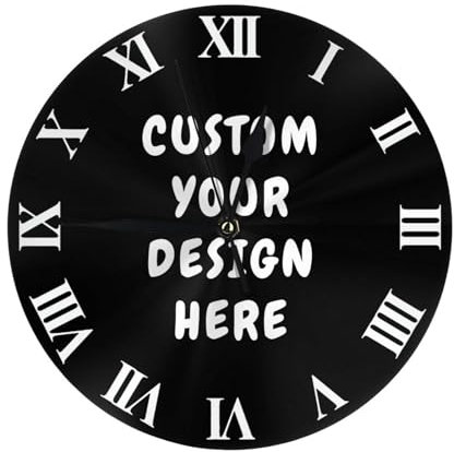 Orologio da parete personalizzato con foto Immagine, testo e logo Orologio rotondo personalizzato Decorazione da parete Orologio da parete digitale personalizzato con staffa Orologio da tavolo per sog