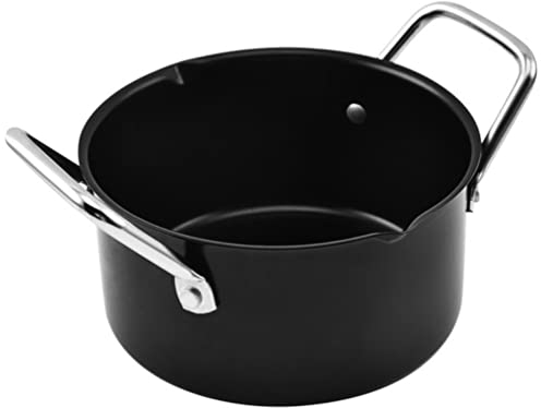 ANSNOW Olla para Estofado de Barbacoa Cubo de Hielo Olla de Cebolla Francesa Estufa de Cocina Portátil Utensilios de Cocina de Acero Inoxidable Cocina de Fideos Ramen Cocina Al Aire Libre Olla de So