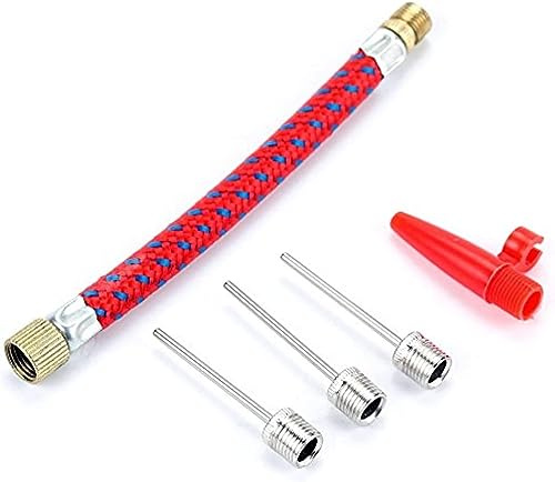 Harrista 【3 Edelstahl Nadeln Pumpen-Kit Adapter】Vielseitiger Ventilanschluss für aufblasbare Fußbälle, Fahrradreifen, Sportfahrräder, Outdoor-Ausrüstung, Haushaltszubehör